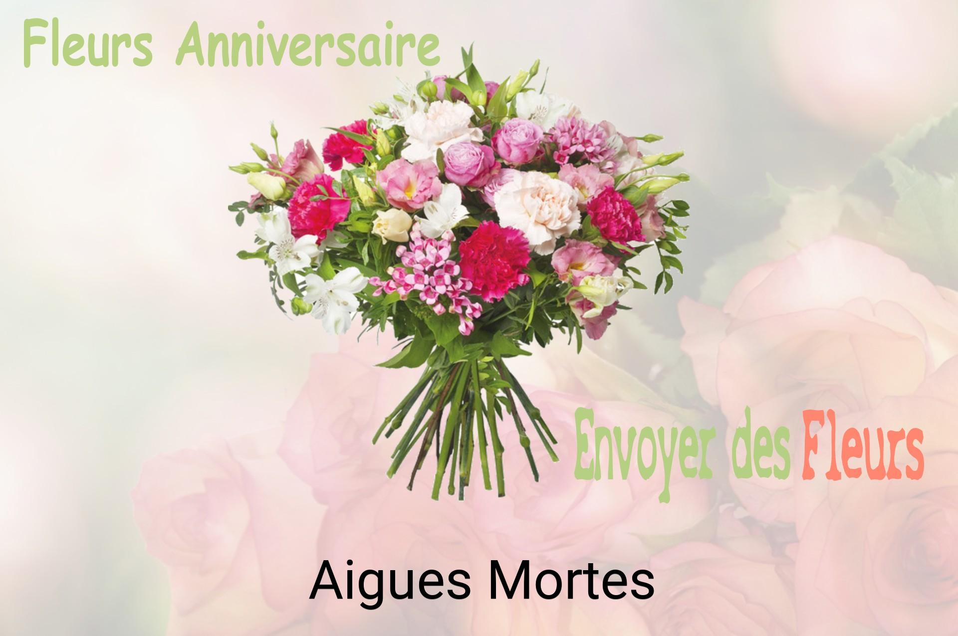 Bouquet de fleurs d’anniversaire livré à Aigues-Mortes
