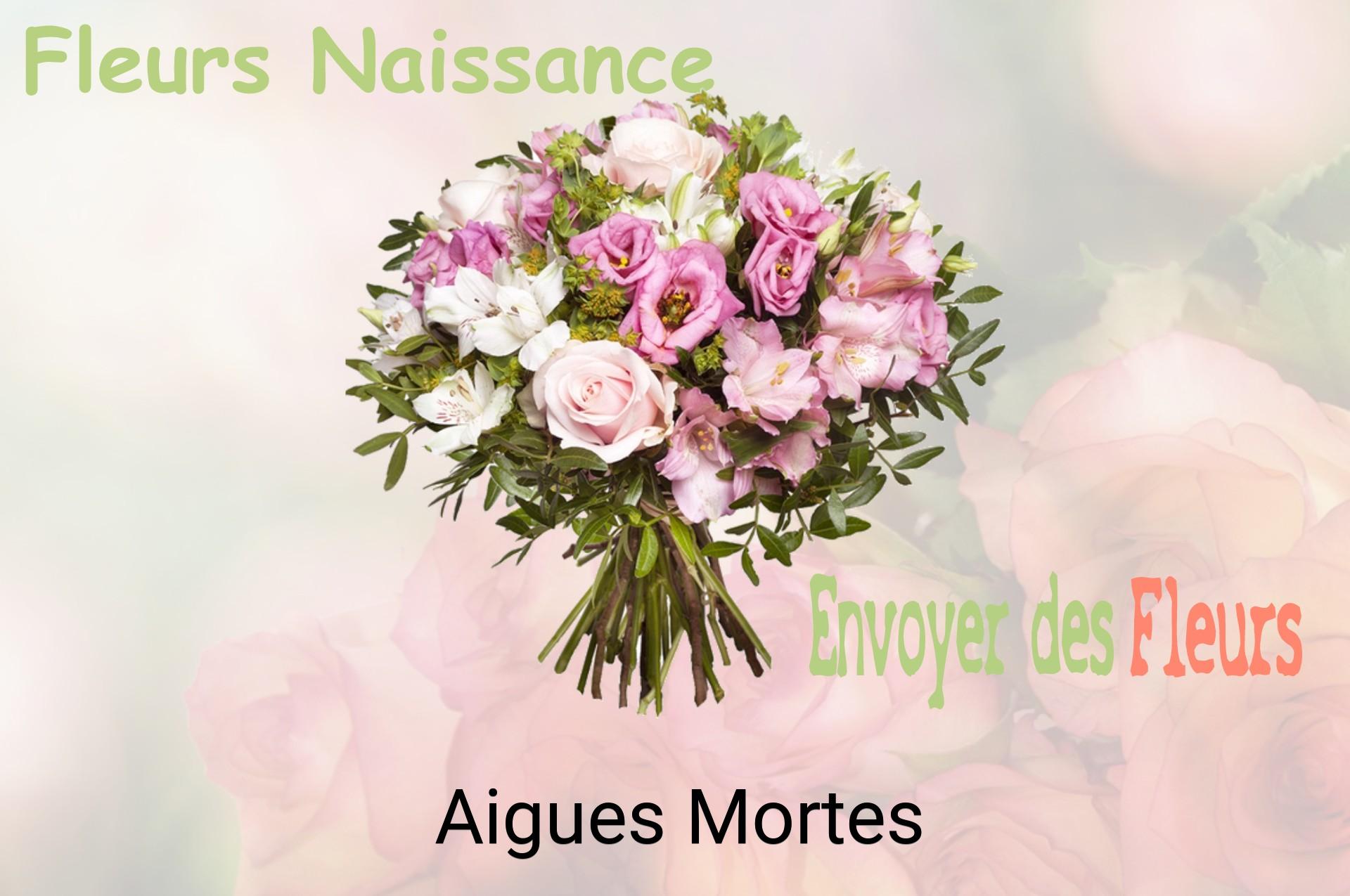 Bouquet de fleurs de naissance livré à Aigues-Mortes